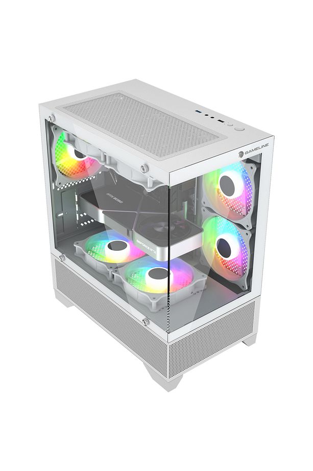 Gameline Armor V2 5x F-RGB Fan Temperli Cam USB 3.0 Gaming Bilgisayar Kasası - 2