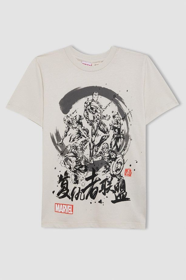 Erkek Çocuk Marvel Avengers Pijama Takımı Kısa Kollu Üst Şort C5506a824sm - 8