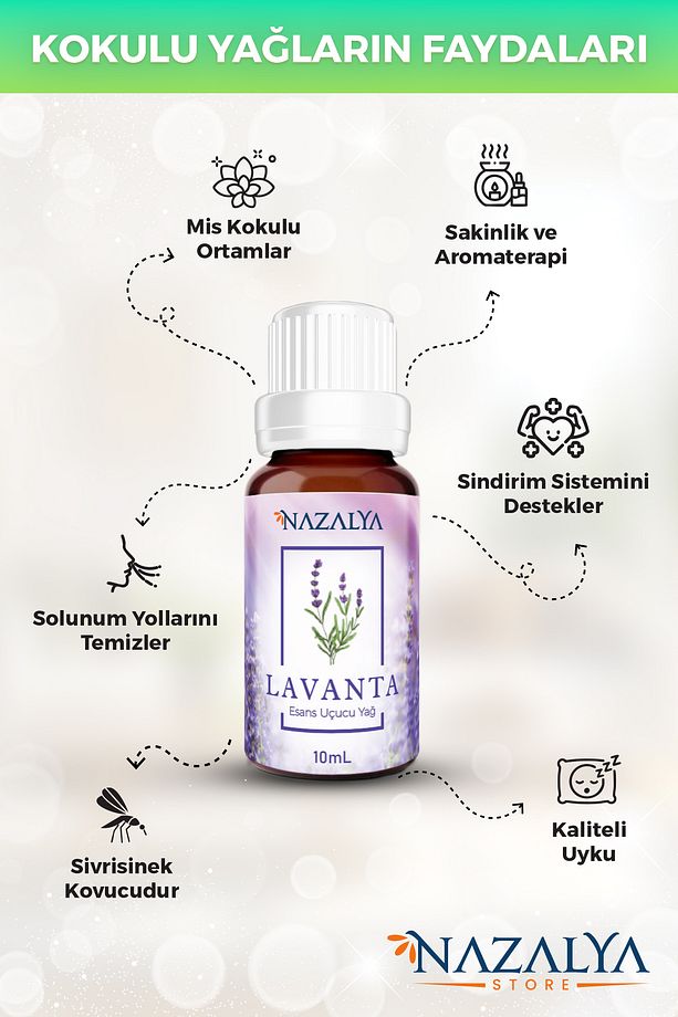 Hava Nemlendiriciler için Uçucu Oda koku Yağı Esansiyeli 5'li Set 10 Ml. - 3