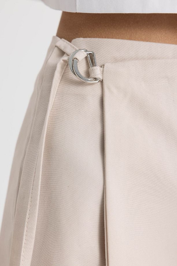 Yüksek Bel Gabardin Şort Etek C6242ax24sm - 6