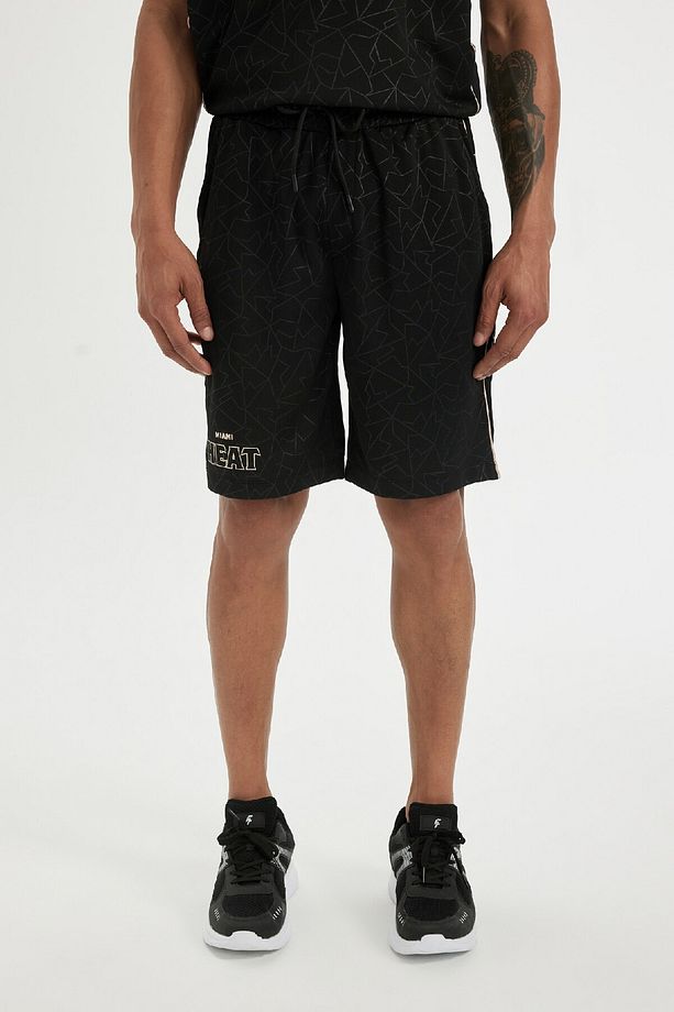 DeFactoFit NBA Miami Heat Standart Fit Kısa Paça Ağır Kumaş Şort B9922AX24SM - 3