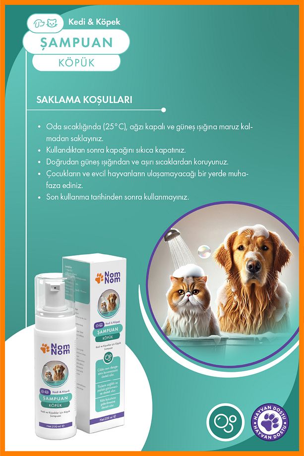 Kedi Ve Köpek Köpük Şampuan 200 ml – Durulama Gerekmez-derinlemesine Temizlik Ve Hassas Bakım - 5