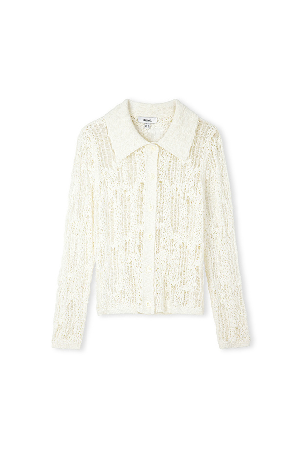 Ajurlu triko hırka - 3