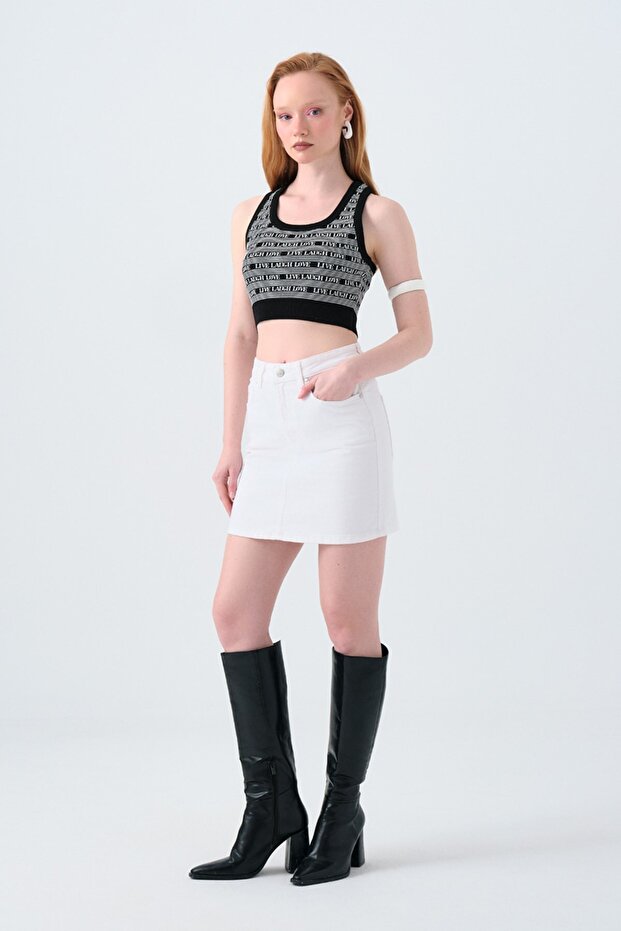 Creon White W Women's Skirt