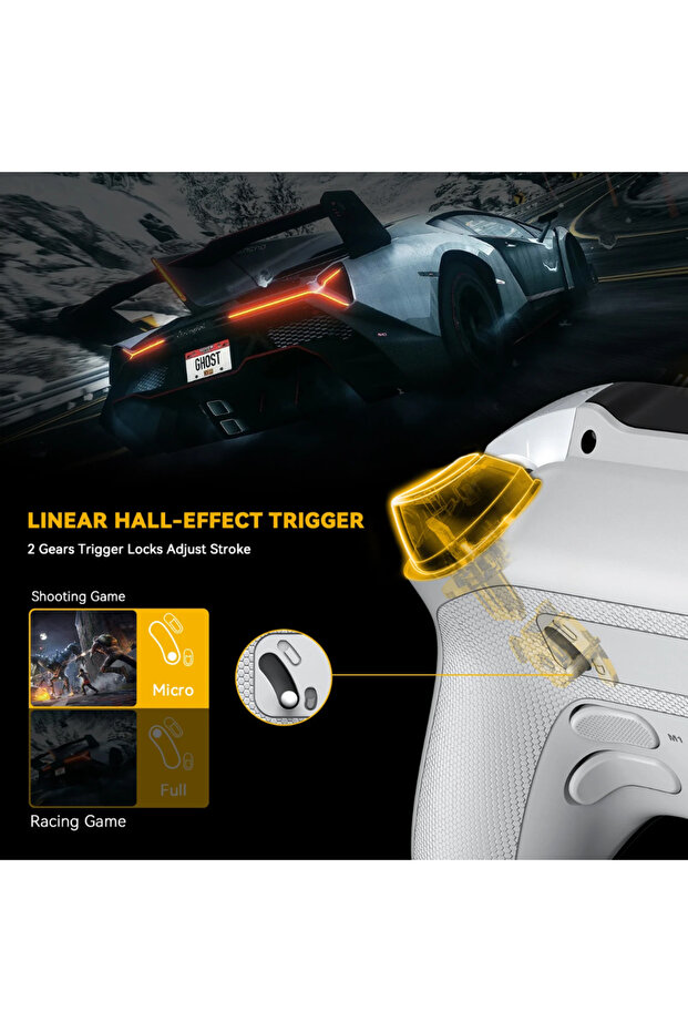 Manba One Kablosuz Gamepad – 2” Ekran, Manyetik Stand, PC/Switch/Android/iOS Desteği - 4