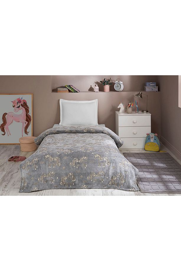 Özdilek Unicorn Glow In The Dark Tek Kişilik Battaniye 150x220 cm - 7