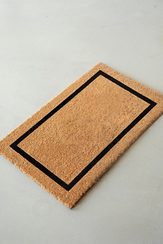 Coco Facet Natural Koko Mat, 40X60 cm Bristle Door Front Mat