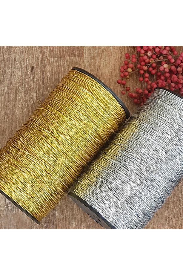 Dekoratif Simli Monofil Ip 10 Metre (ALTIN) - 5