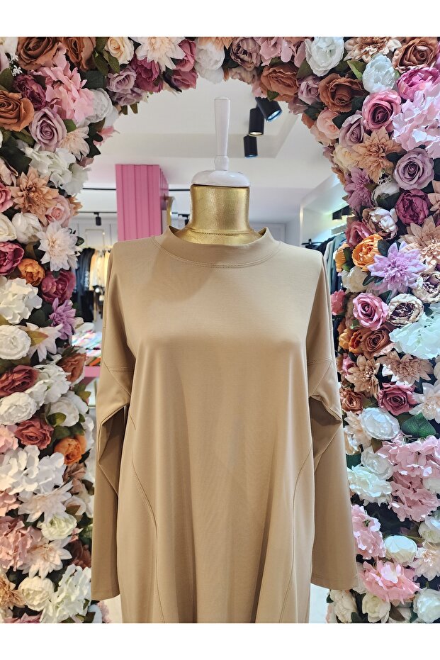 Seçil Kadın Bej Tunik - 3