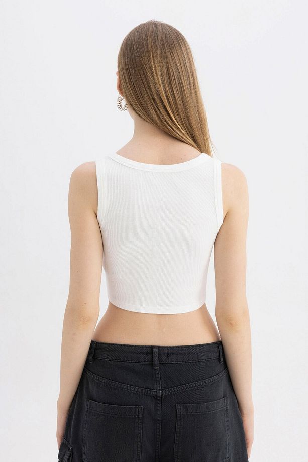 Coool Fitted Fitilli Kaşkorse Basic Düz Atlet C5533ax24sm - 6