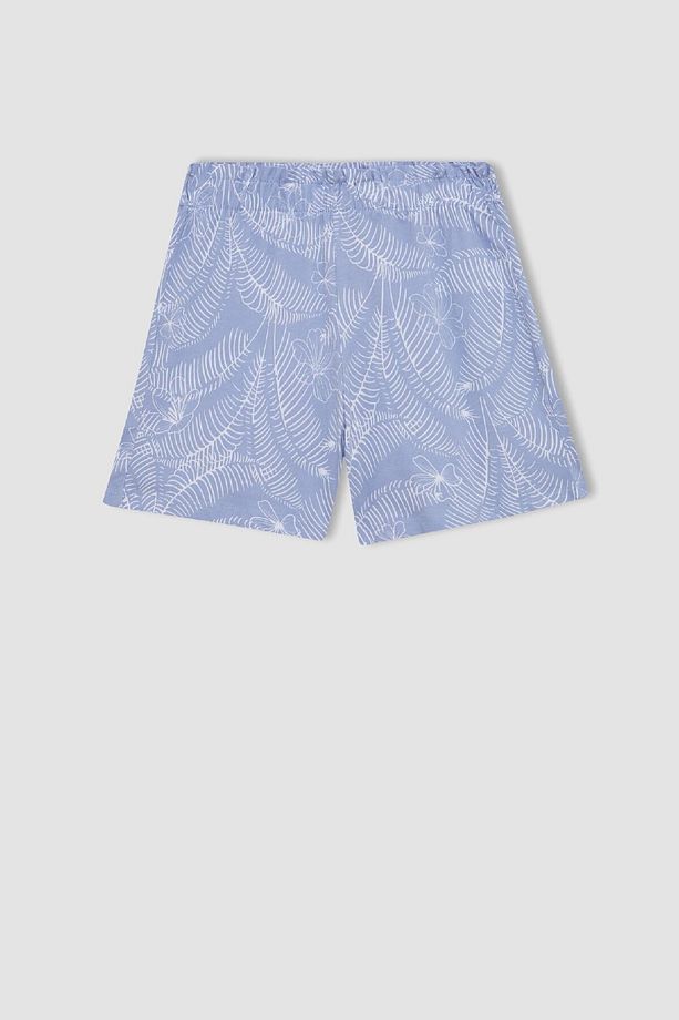 Kız Çocuk Pijama Takımı Desenli Kısa Kollu Üst Şort C8502a824sm - 8