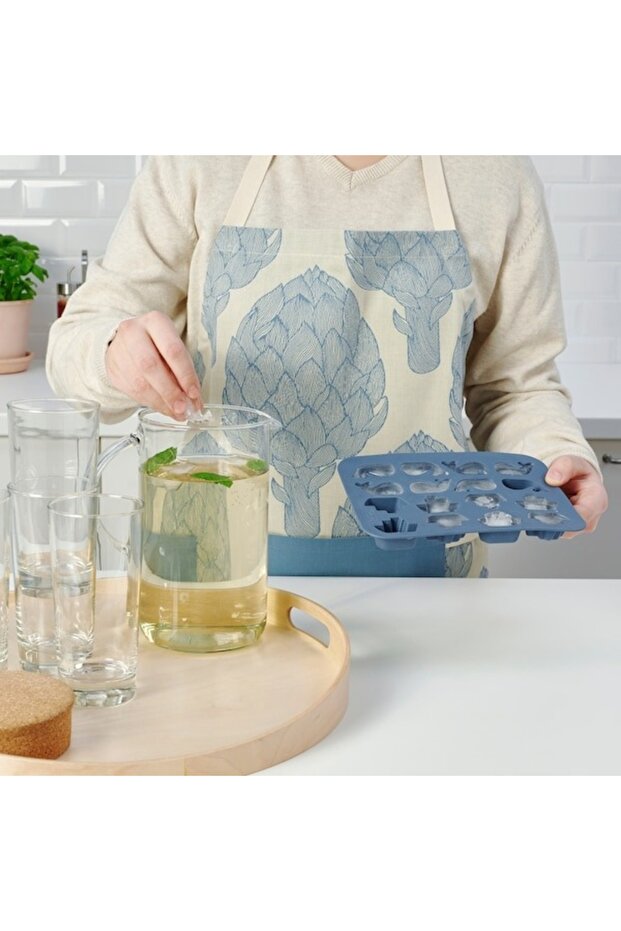 SURSÖT Ice Cube Tray – Mixed Colours | Easy-Release, Reusable Freezer Tray for Ice & Frozen Treats - 5