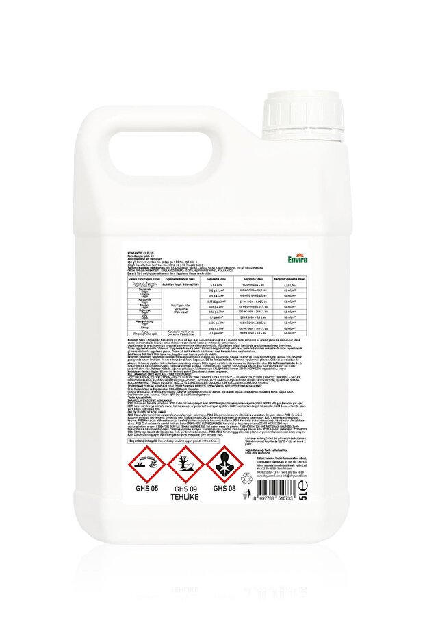 Konsantre EC Plus 5 lt Örümcek Bit Pire Kene Akrep Böcek İlacı - 2