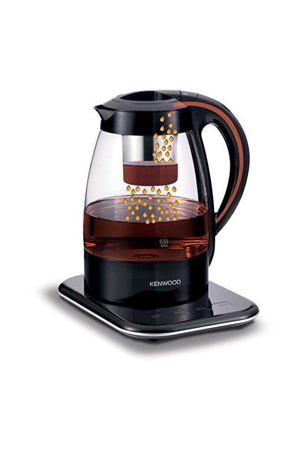 3-in-1 Automatic Tea Maker, Coffee & Electric Kettle 1.2L – TMG70.000CL Black/Clear