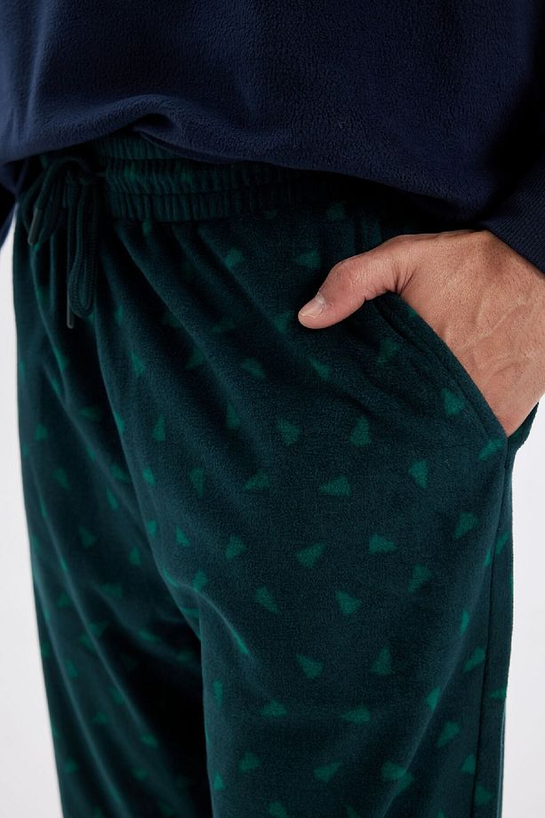 Desenli Cepli Polar Pijama Altı C6127ax24cw - 5