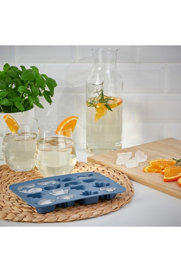 SURSÖT Ice Cube Tray – Mixed Colours | Easy-Release, Reusable Freezer Tray for Ice & Frozen Treats - 3