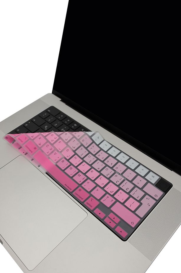 Arapça Klavye Macbook Kılıf Air Pro M1-m2-m3-m4 A2681 A2941 A2442 A2485 3241 (UK-EU) Uyumlu Gradient - 1