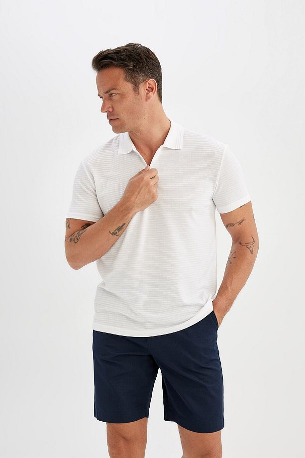 Regular Fit Gabardin Bermuda Şort C7684ax24sm - 3