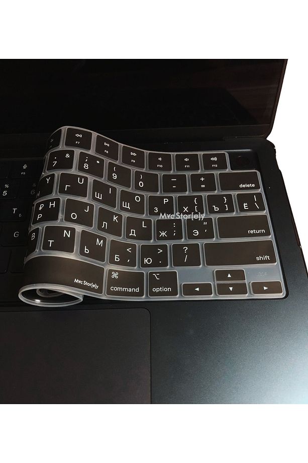 Rusça Klavye Koruyucu Macbook Air Pro Kılıf M1 M2 M3 M4 Çip (US-ABD) A2681 A2941 A2442 A2485 Uyumlu - 8