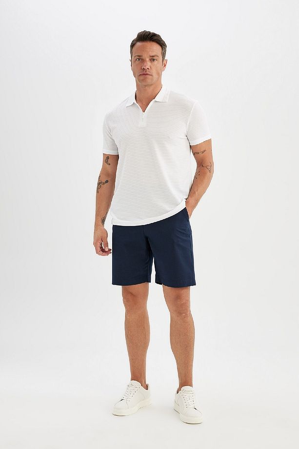 Regular Fit Gabardin Bermuda Şort C7684ax24sm - 1
