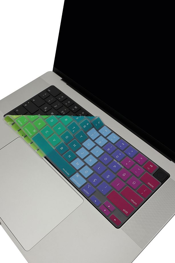 Macbook Kılıf Klavye Koruyucu Air Pro M1-m2-m3-m4 (US TO TR) A2681 A2941 A2442 A2485 Uyumlu Dazzle - 1