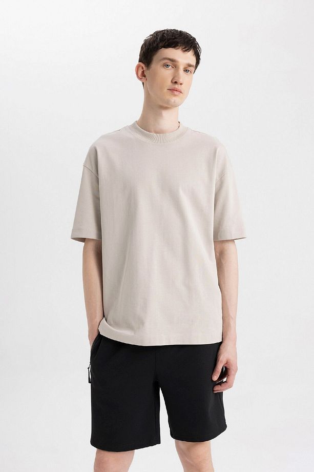 Slim Fit Dar Kesim Fermuar Cepli Basic Düz Şort B0799ax24sm - 3