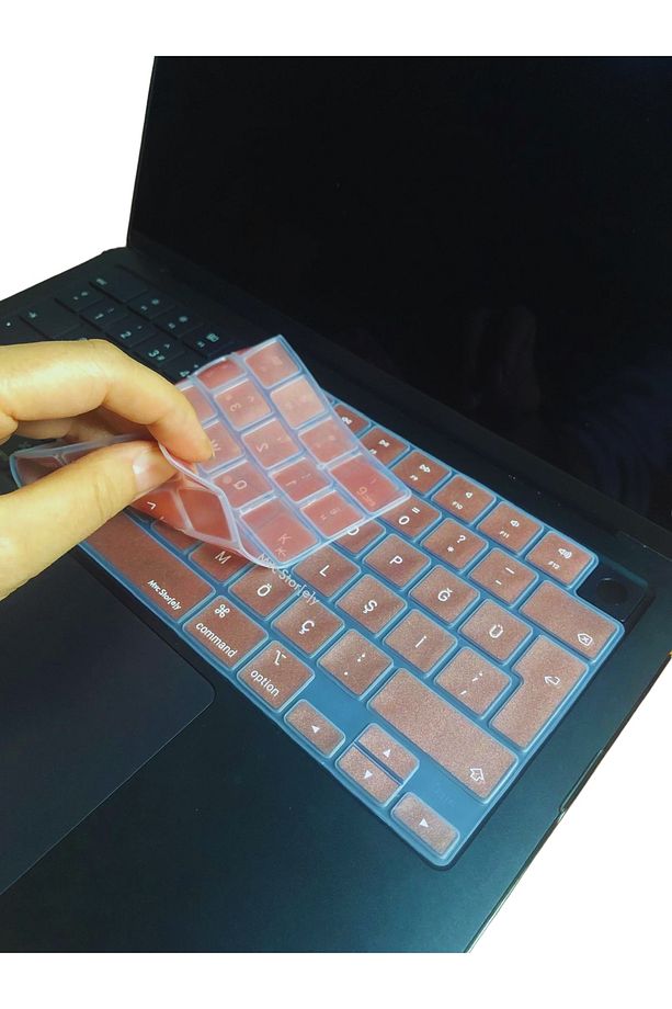 Macbook Kılıf Klavye Koruyucu Air Pro M1-m2-m3-m4 (TÜRKÇE Q) A2681 A2941 A2442 A2485 A3113 Uyumlu - 5
