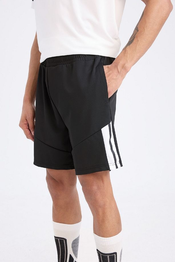 Fit Slim Fit Dar Kesim Sporcu Kısa Paça Skuba Dalgıç Kumaş Şort D0673ax24au - 7