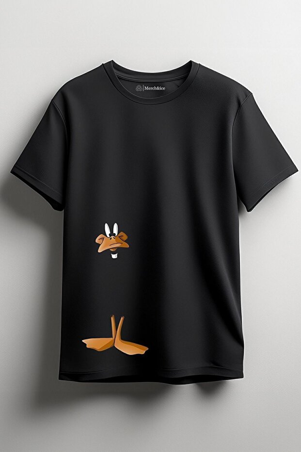 تيشيرت للجنسين بطبعة Self-Drawn Duffy Duck