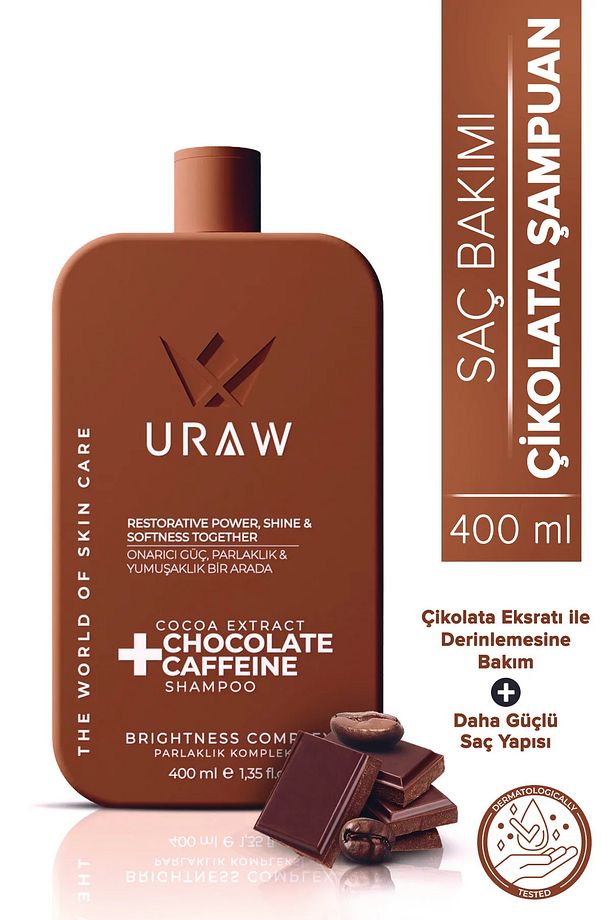 Chocolate Caffeine Shampoo ( Kakao Ekstratlı Yüksek Onarıcı Çikolata Şampuanı ) - 1