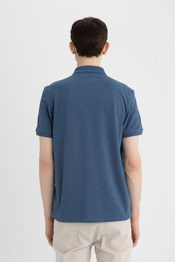Regular Fit Kısa Kollu Basic Düz Polo Tişört T0126az24sm - 6