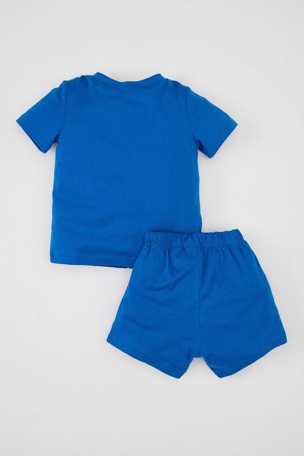 Erkek Bebek Pijama Takımı Superman Penye Kısa Kollu Üst Şort C5204a5 - 5