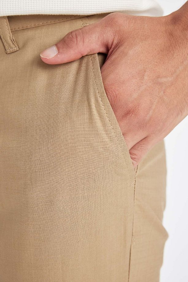 Regular Fit Normal Kesim Yazlık Düz Paça Chino Kanvas Pantolon D1526ax24sm - 5