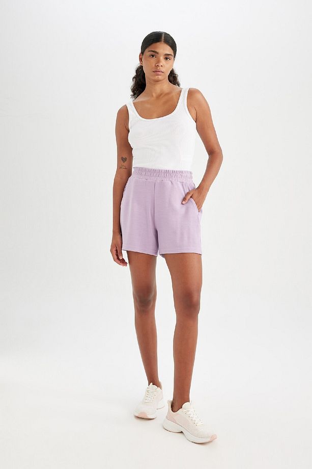 DeFactoFit Standart Fit Sporcu Kısa Paça Modal Şort D1278AX24HS - 3