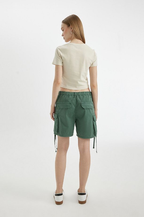 Coool Regular Fit Normal Bel Kısa Paça Gabardin Şort D1006AX24SM - 8
