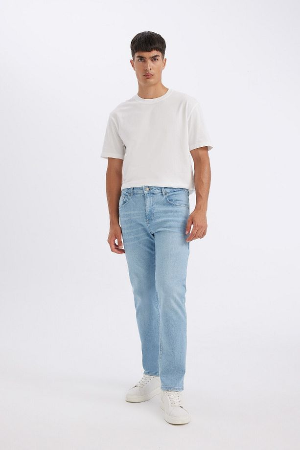 Sergio Regular Fit Normal Kalıp Normal Bel Boru Paça Jean Pantolon D1826AX24SM - 3