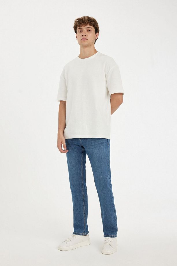 Sergio Regular Fit Normal Kalıp Normal Bel Boru Paça Jean Pantolon A6948ax24au - 3