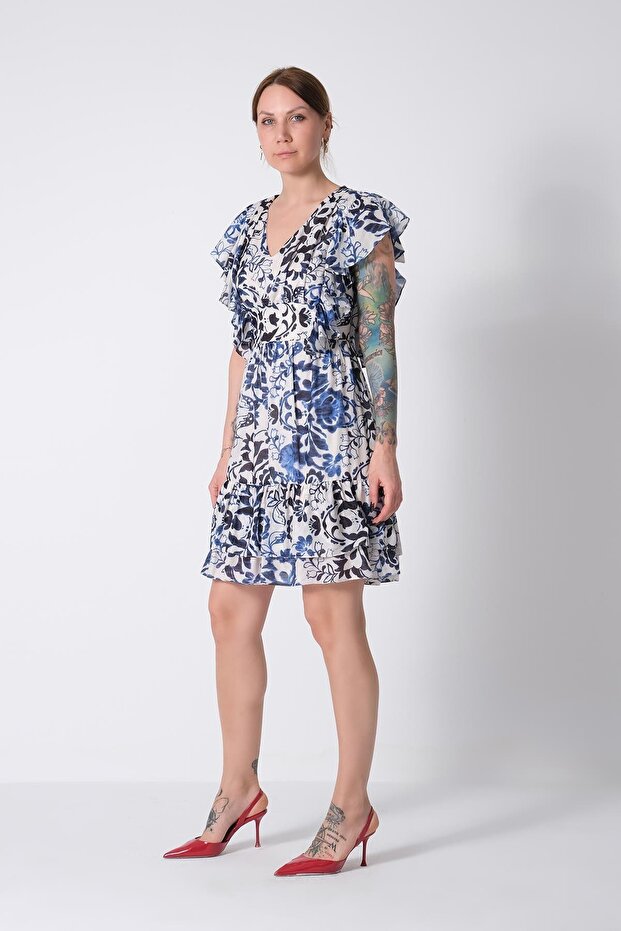 Detaylı Mini Elbise - 2