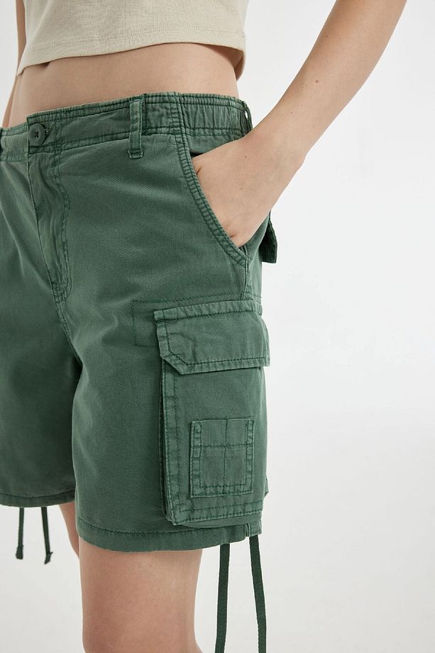 Coool Regular Fit Normal Bel Kısa Paça Gabardin Şort D1006AX24SM - 7