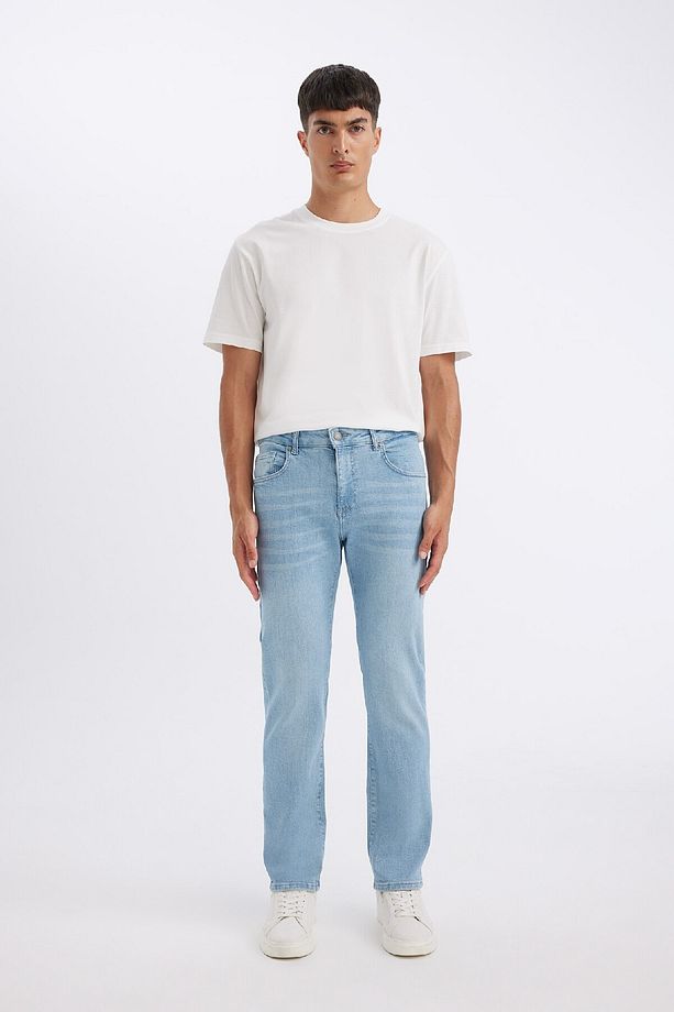 Sergio Regular Fit Normal Kalıp Normal Bel Boru Paça Jean Pantolon D1826AX24SM - 2
