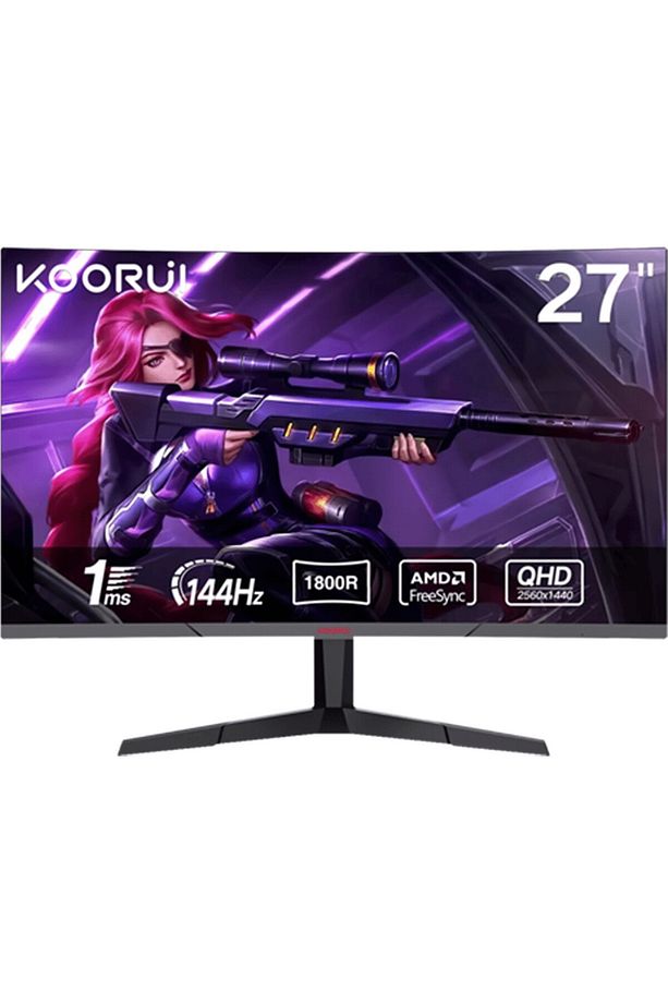 27" 27e6qc 27" 144hz 1ms Va Qhd (hdmı, Displayport) Curved Monitör - 1