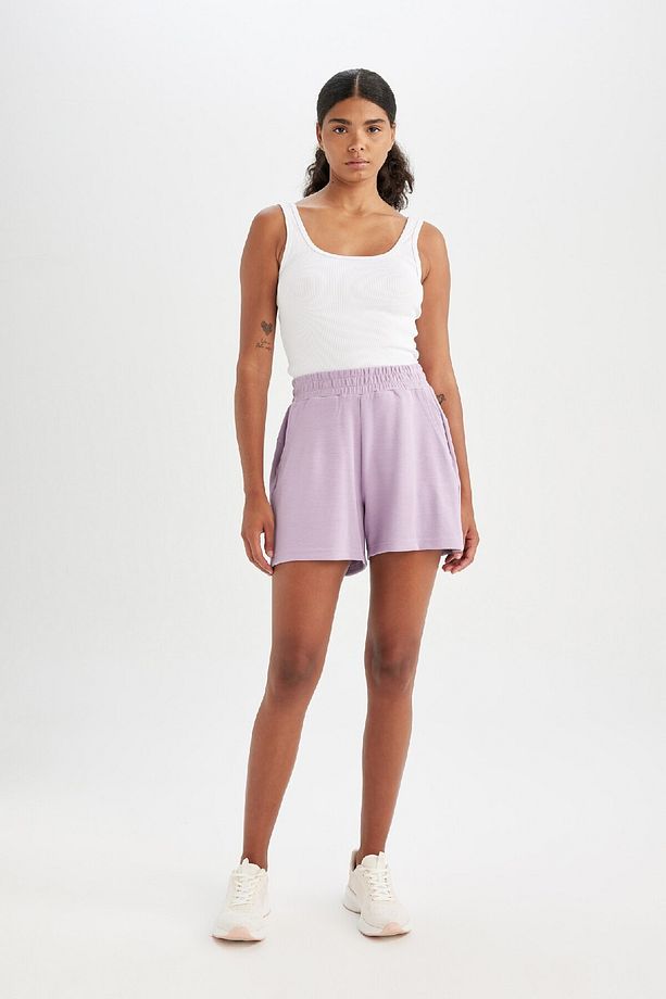 DeFactoFit Standart Fit Sporcu Kısa Paça Modal Şort D1278AX24HS - 1