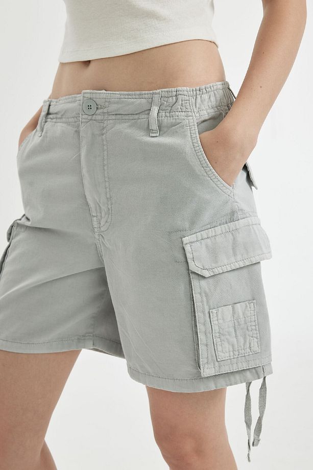 Coool Regular Fit Normal Bel Kısa Paça Gabardin Şort D1006AX24SM - 7