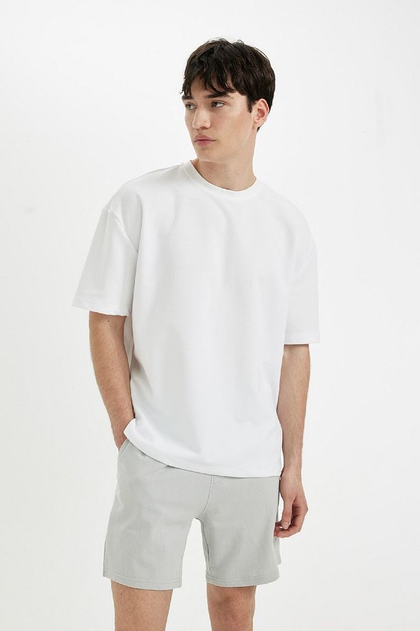 Slim Fit Dar Kesim Dar Paça Şort A3893ax24hs - 4