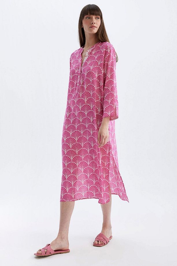 Regular Fit Desenli Plaj Elbisesi-fall In Love D0452ax24sm - 3