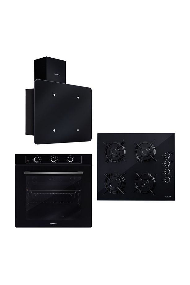 Optimum Siyah 7 Programlı 77 Litre Ankastre Set A68-sf3 / Lx-40 Tahdf / Df6-833 Flat - 1