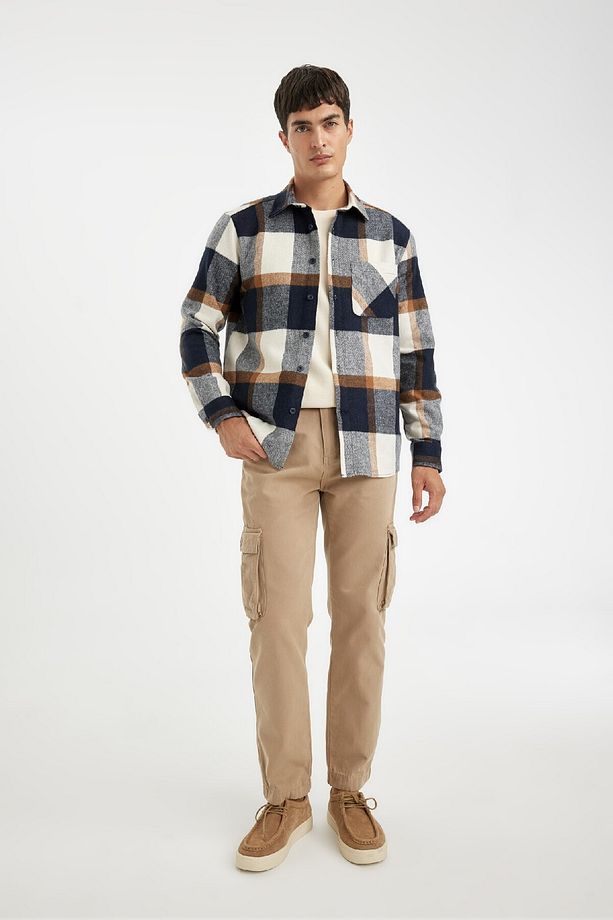 Regular Fit Kareli Oduncu Flanel Uzun Kollu Gömlek A5553ax24au - 2