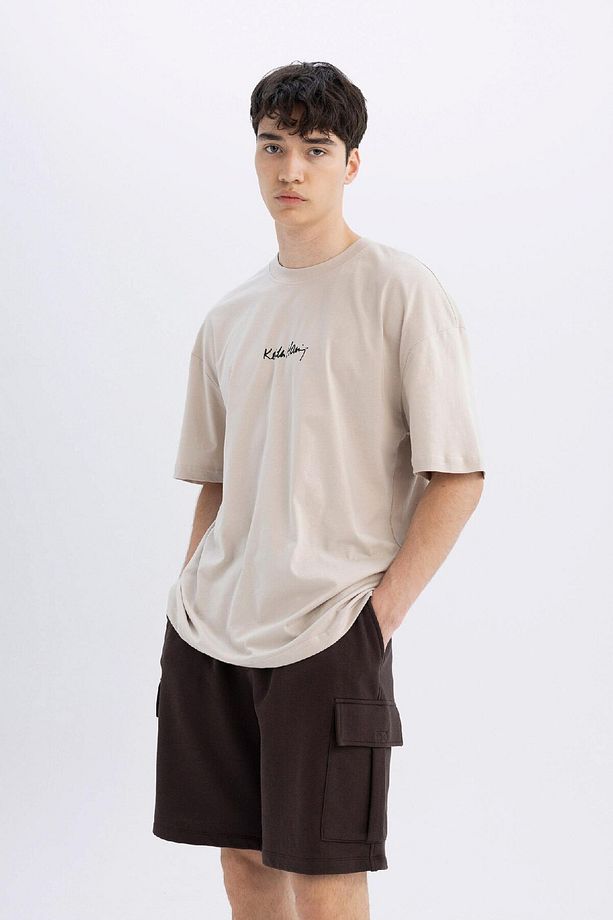 Regular Fit Kargo Cepli Basic Düz Bermuda Şort D0476ax24sm - 4
