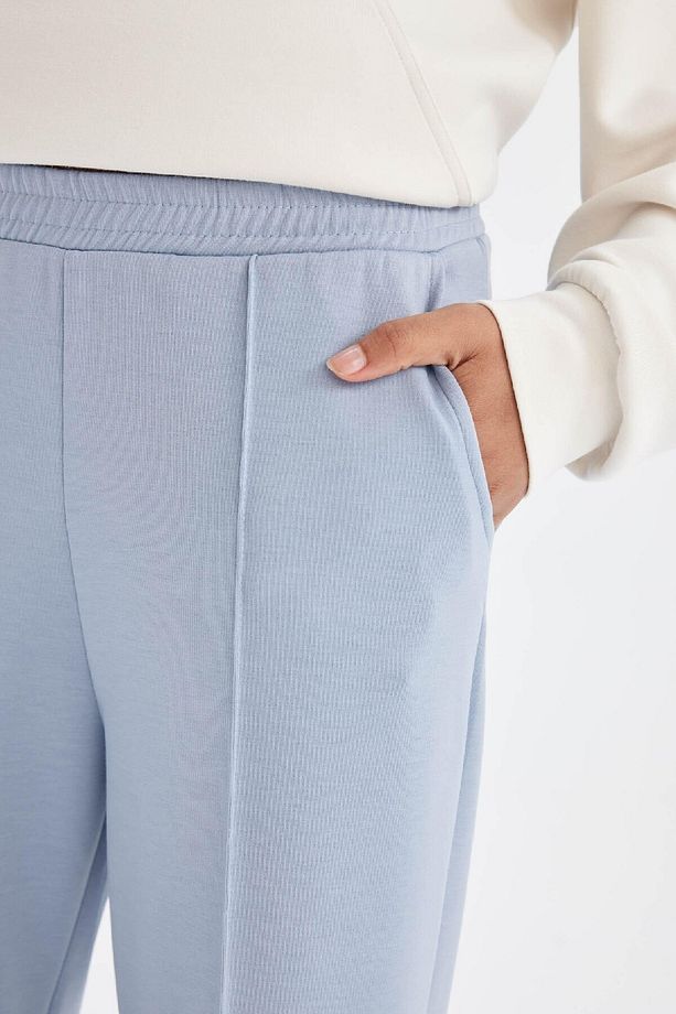 Fit Sporcu Jogger Eşofman Altı Basic Düz Standart Fit Geniş Paça Skuba Dalgıç Kumaş A5628ax24 - 8