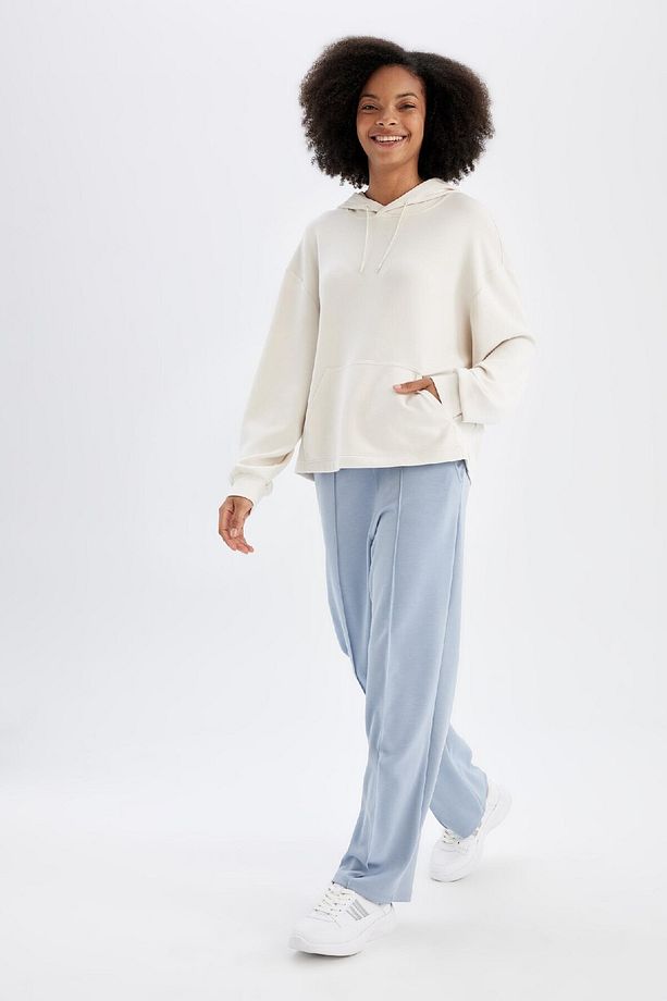 Fit Sporcu Jogger Eşofman Altı Basic Düz Standart Fit Geniş Paça Skuba Dalgıç Kumaş A5628ax24 - 7